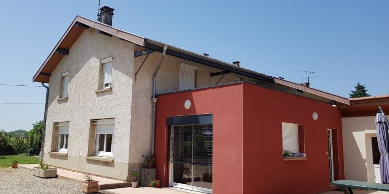 Extension d_une villa à PERONNAS dans l_AIN